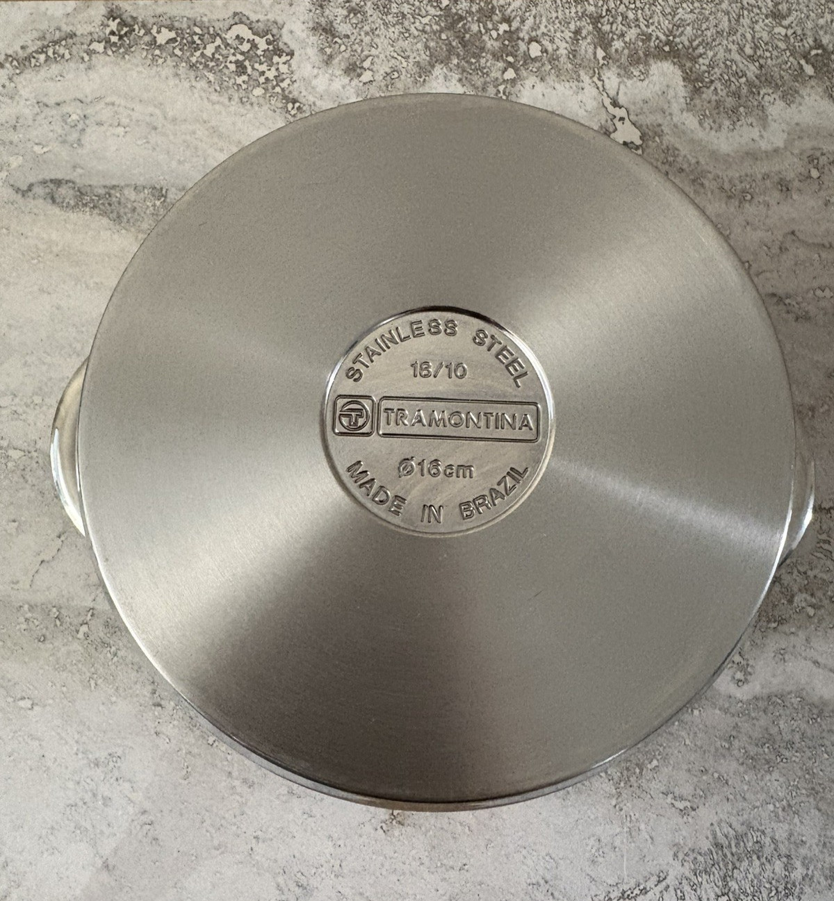 Tramontina 16cm Stainless Steel Casserole Pot Stockpot with Lid 18/10 Brazil
