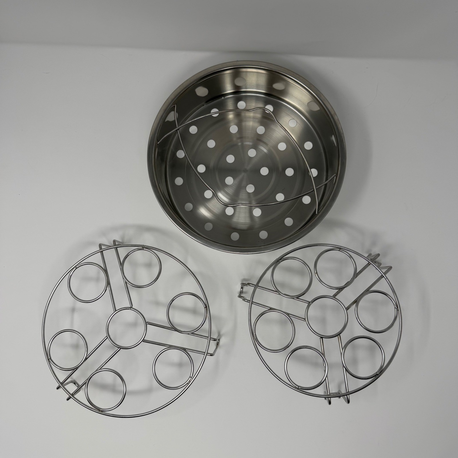 Instant Pot Egg Rack Set & Steamer Basket Pressure Cooker Accessories Stainless
