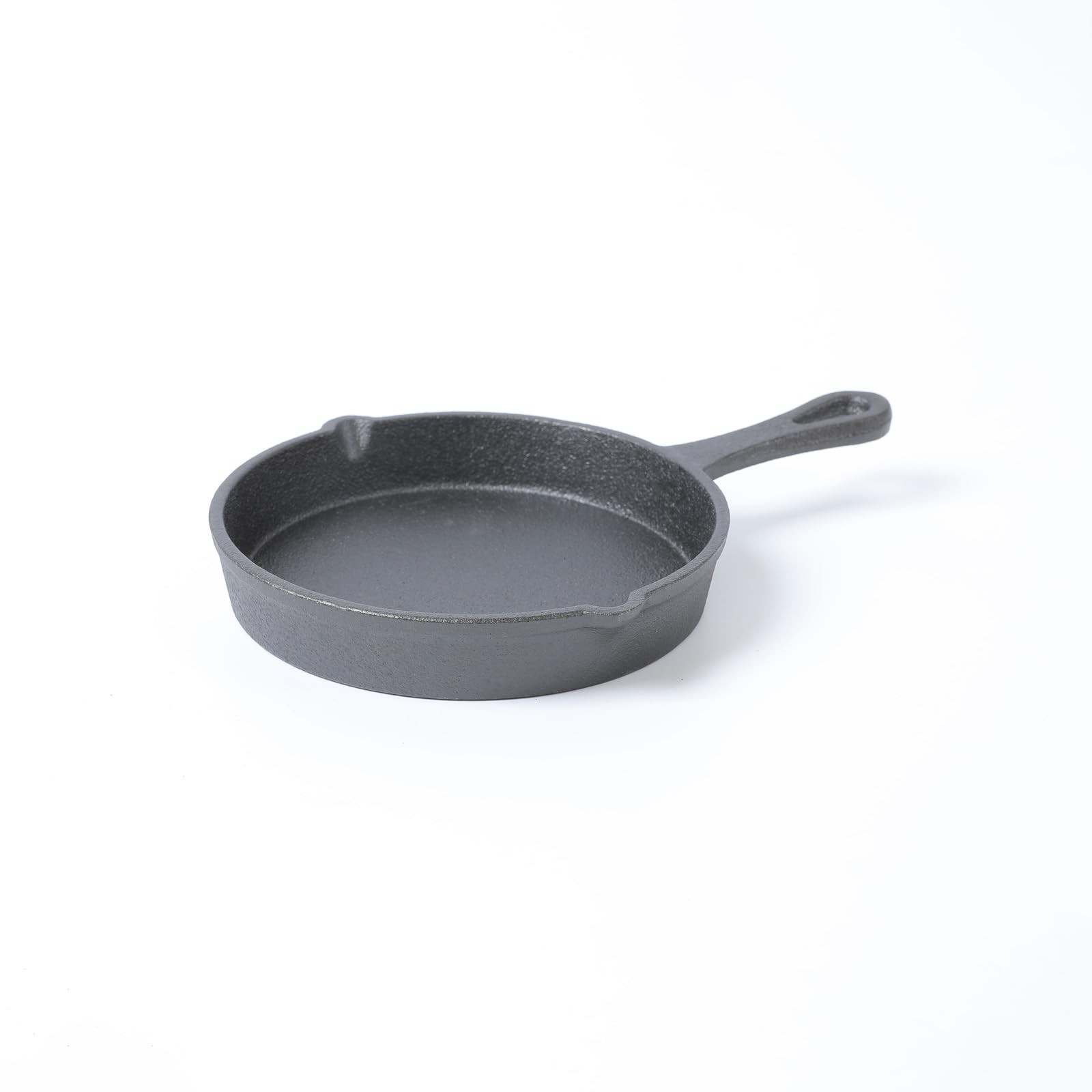 Cast Iron Mini Skillet, Round Pan, Mini Server, DIA 5.3inch, 6 Pcs, Black