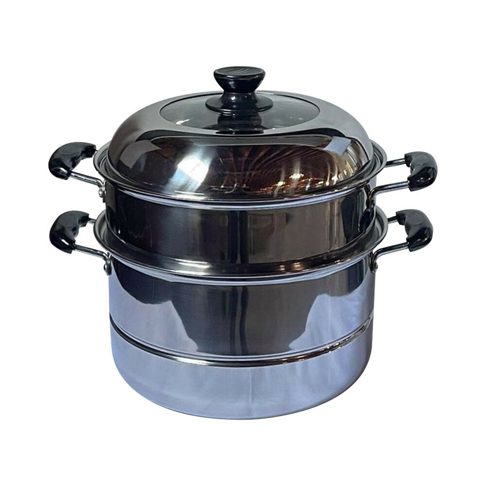 2-Tier Stainless Steel Food Steamer,Dumpling Steamer,Vegetable Steamer 10.2″