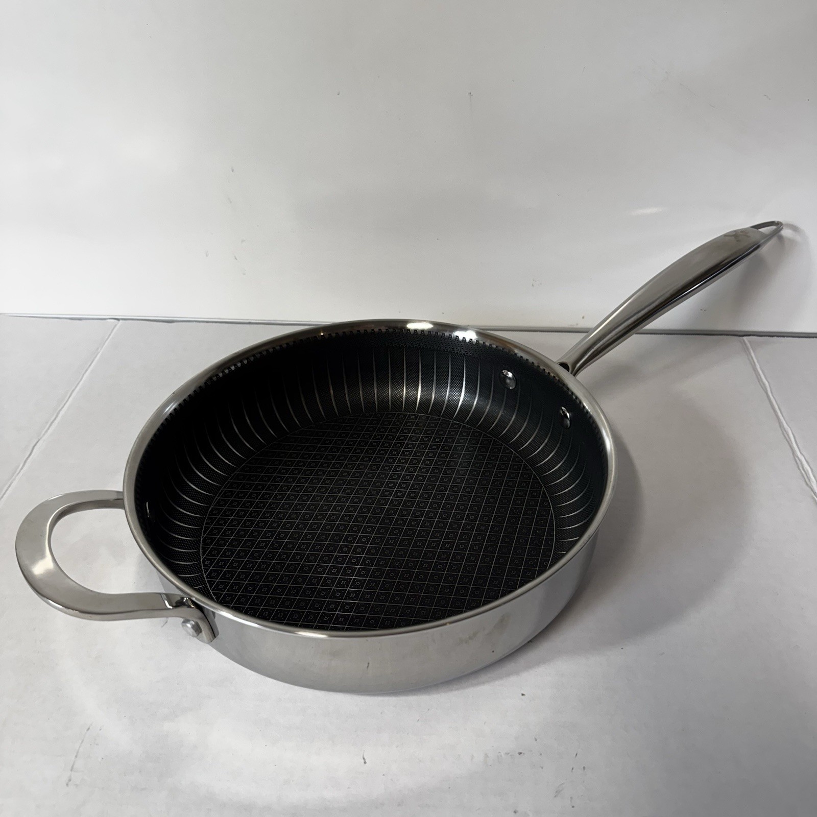Copper Chef Titan Series 5 Pc Cookware Set Fry Pan Deep Pan Lid Basket Knife EUC