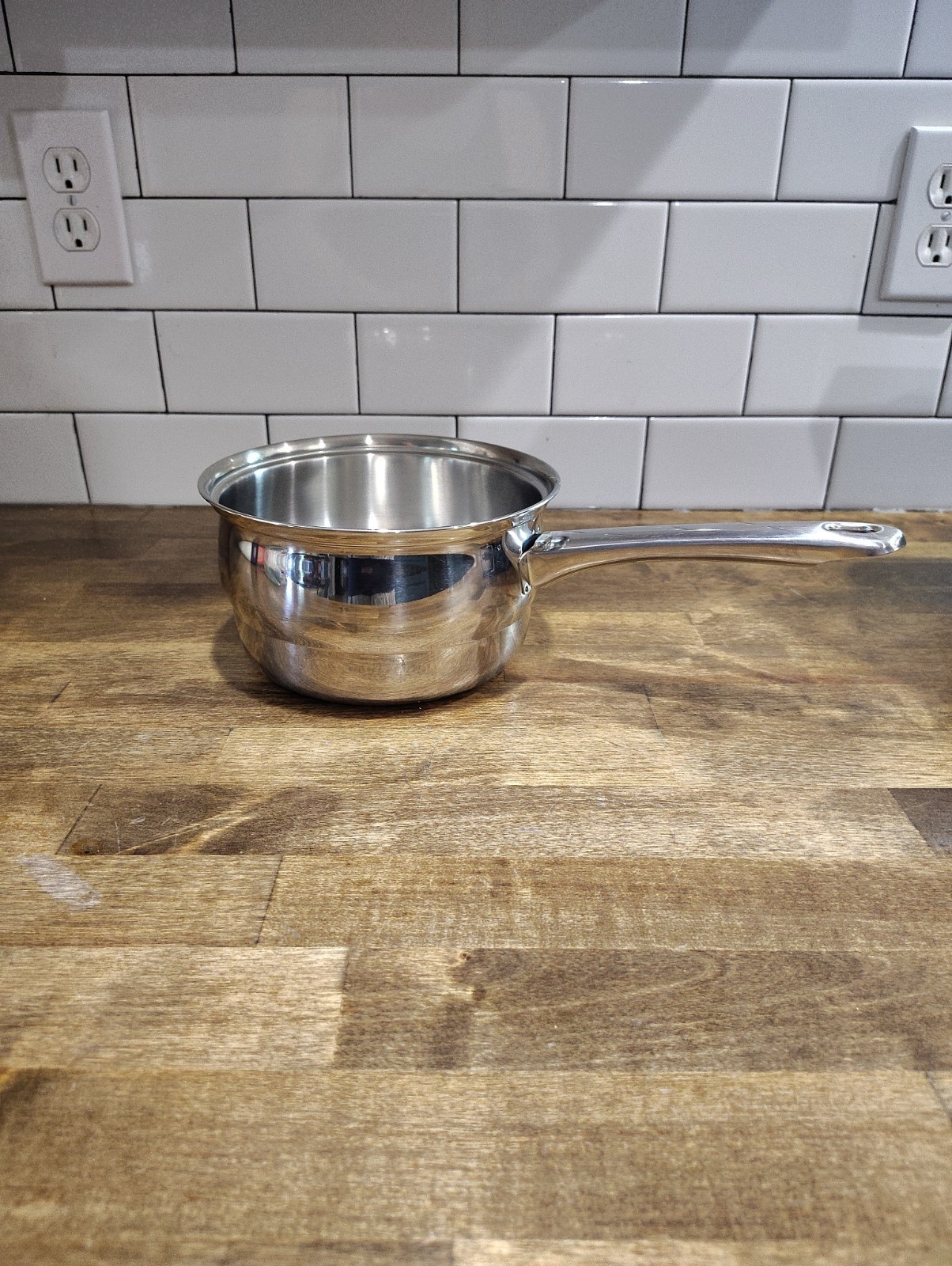 Vintage Belgique Tools Of The Trade Stainless Steel 2 Quart Double Boiler Pan
