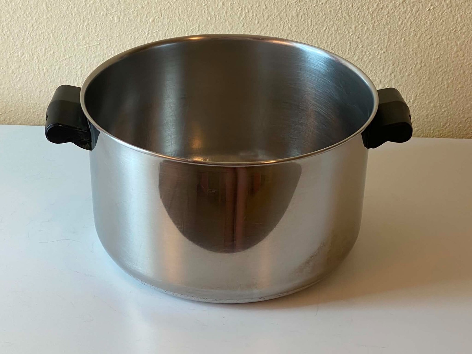 Vintage Farberware 4 Qt Stockpot Aluminum Clad Stainless Steel NYC USA FM