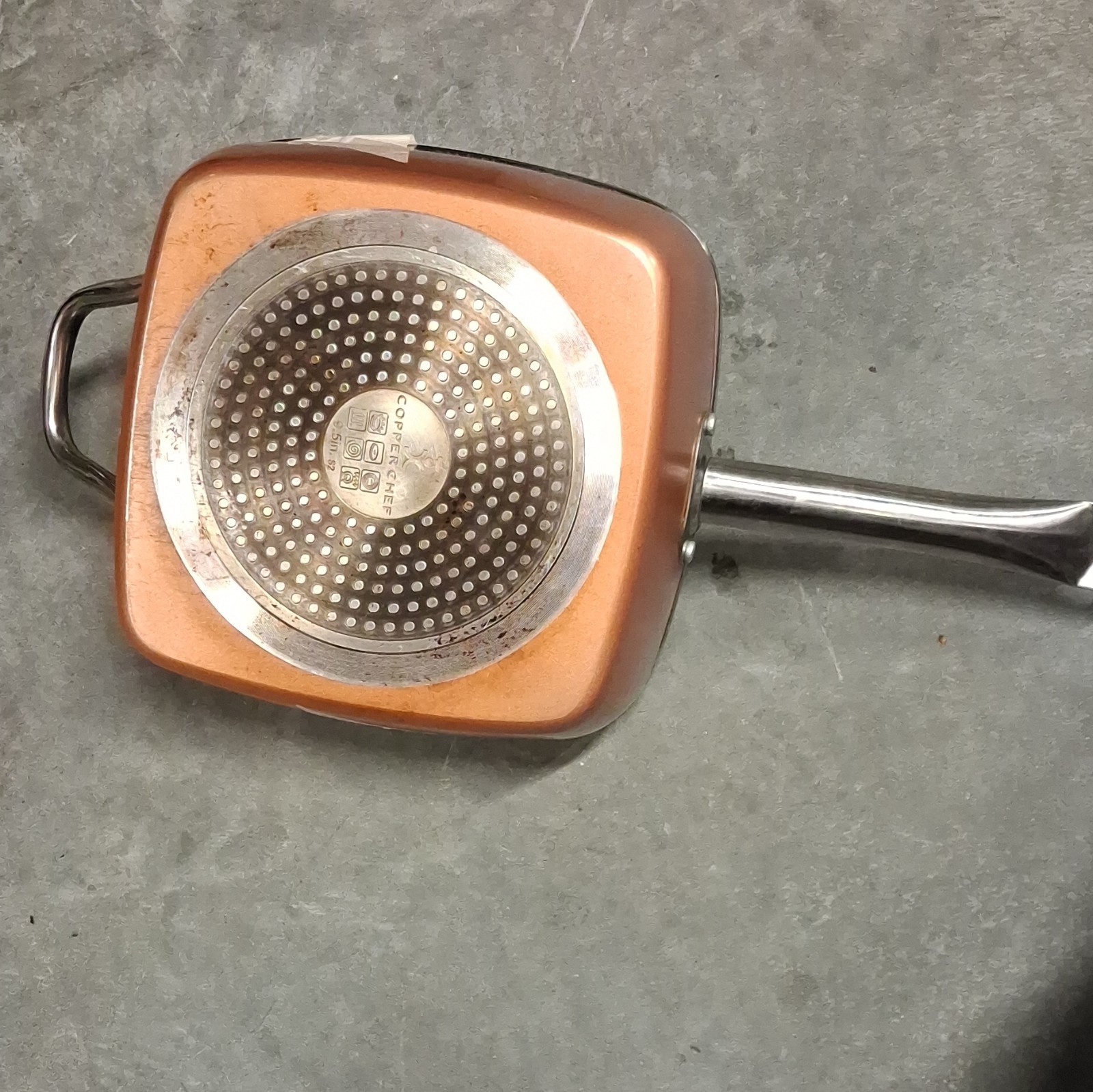 Copper Chef 11″ Square Non-Stick Frying Pan Skillet w/ Glass Lid