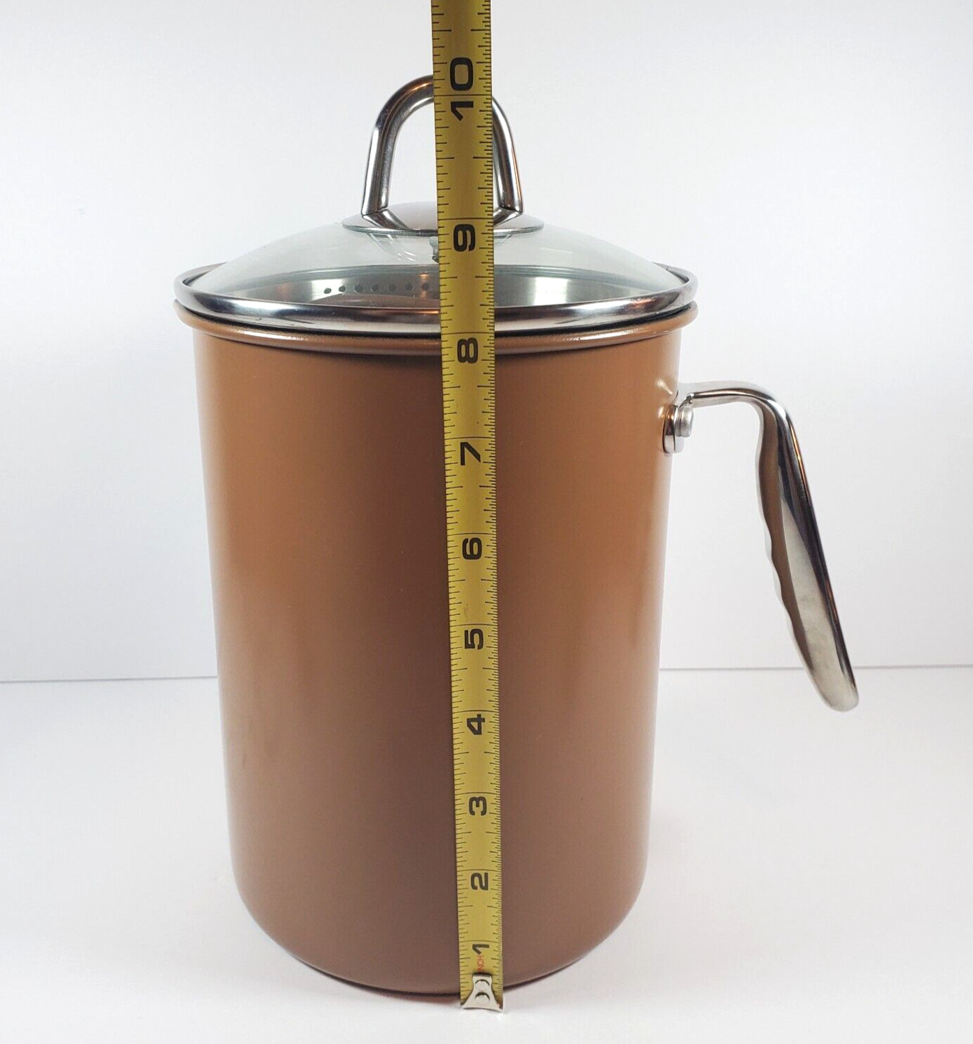 Cook’s Companion Vertical Pot Strainer Utility Basket & Vented Lid 12 Cup