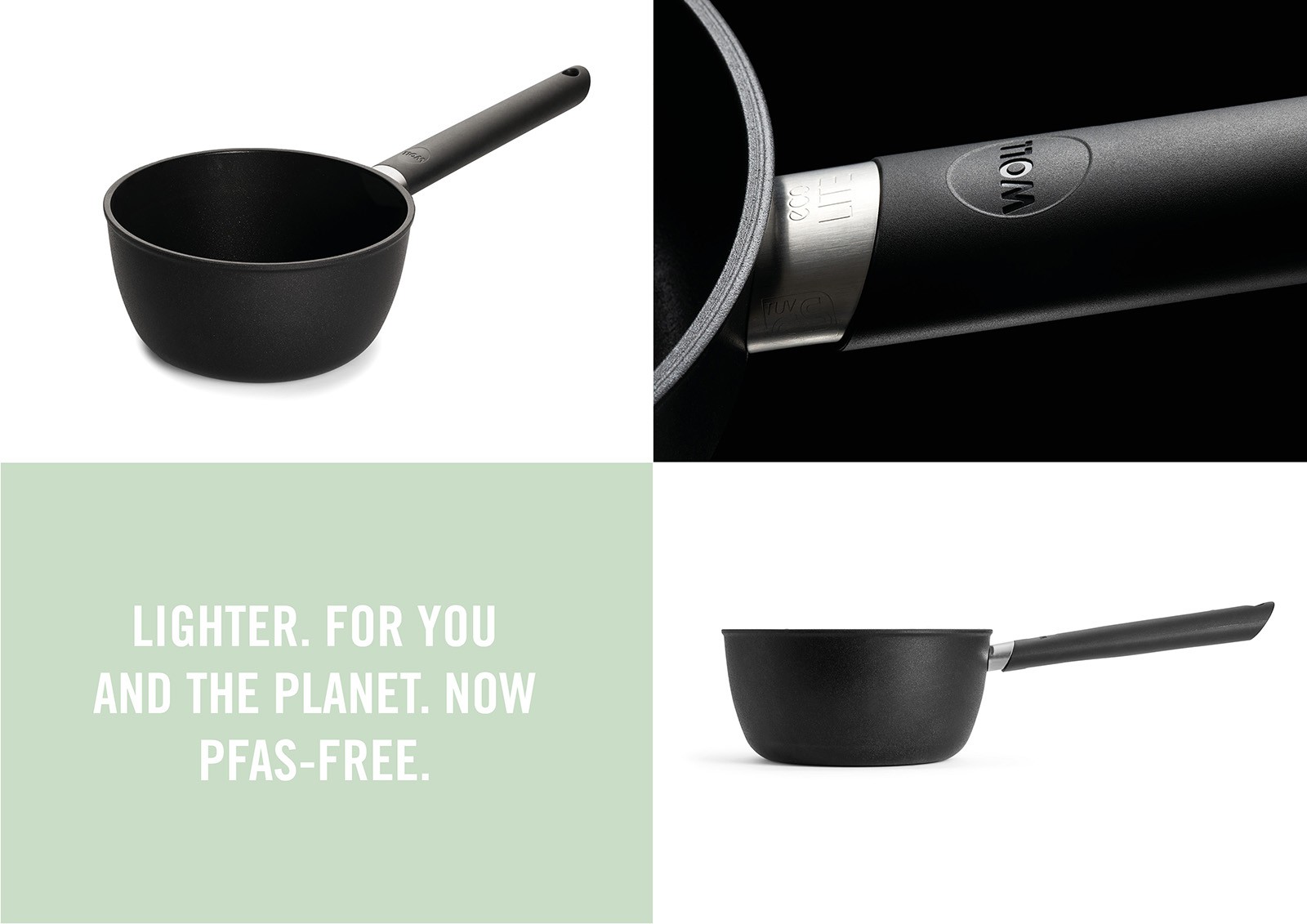 Woll Ecolite Nonstick 1.7 Quart Sauce Pan, 7-Inch