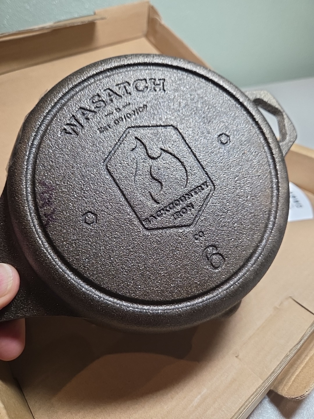6 Inch Smooth Wasatch Pre-Seasoned Round Cast Iron Skillet