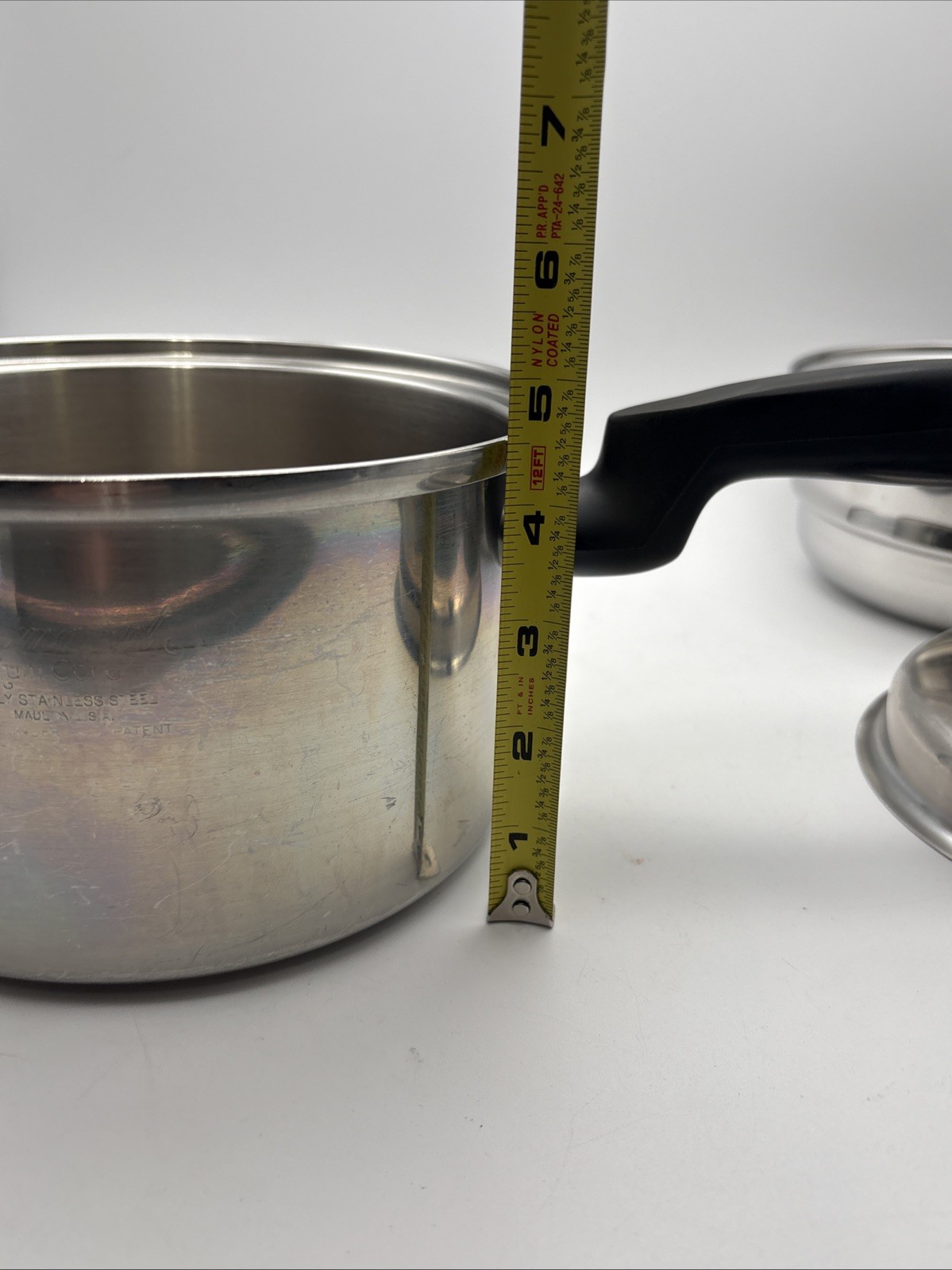 VTG Permanent Multi-Core 5 Ply Stainless Steel 2 qt Saucepan & Steamer Basket
