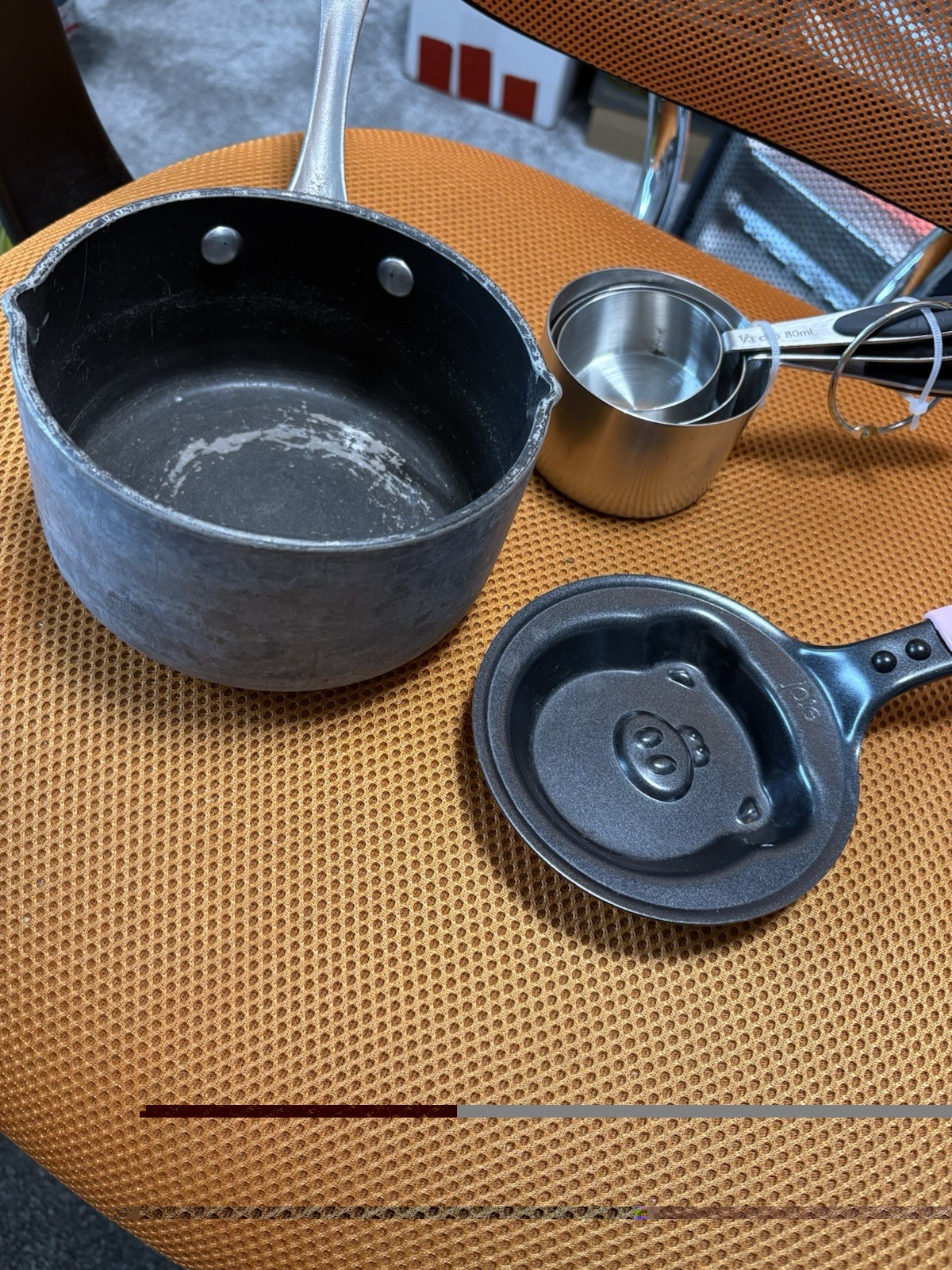 Member’s Mark 1-quart hard-anodized nonstick saucepan, Joie Piggy Wiggy Mini Pan