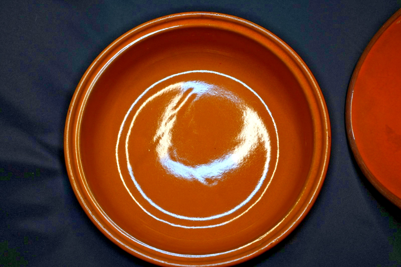 DeSilva Tangine Clay Pot made in Italy for Moroccan Cooking, Orange Glazed
