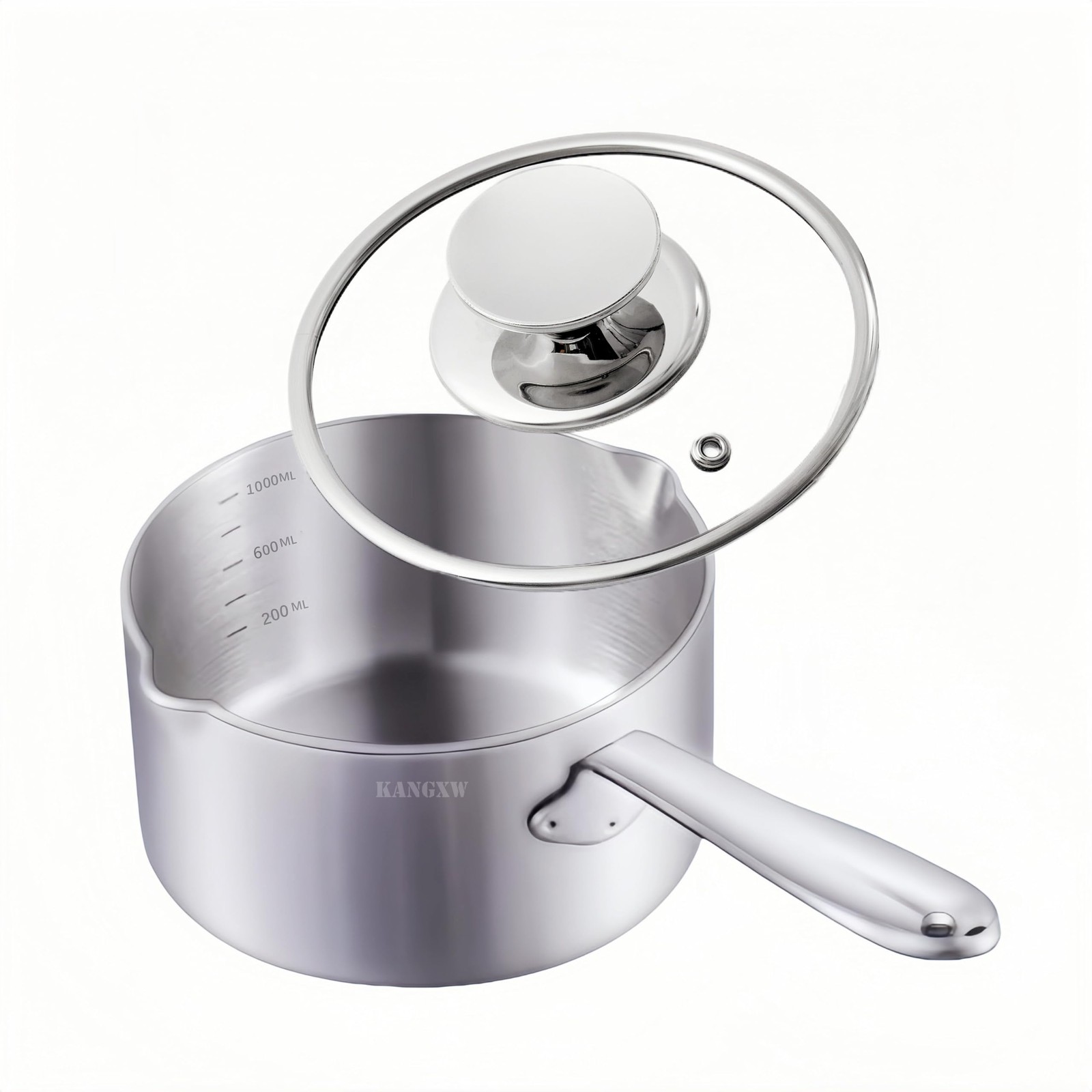 KANGXW 316L Stainless Steel Saucepans, 1.0 Quart Pan