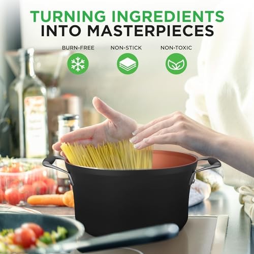 NutriChef 14 Piece Nonstick Kitchen Cookware Set