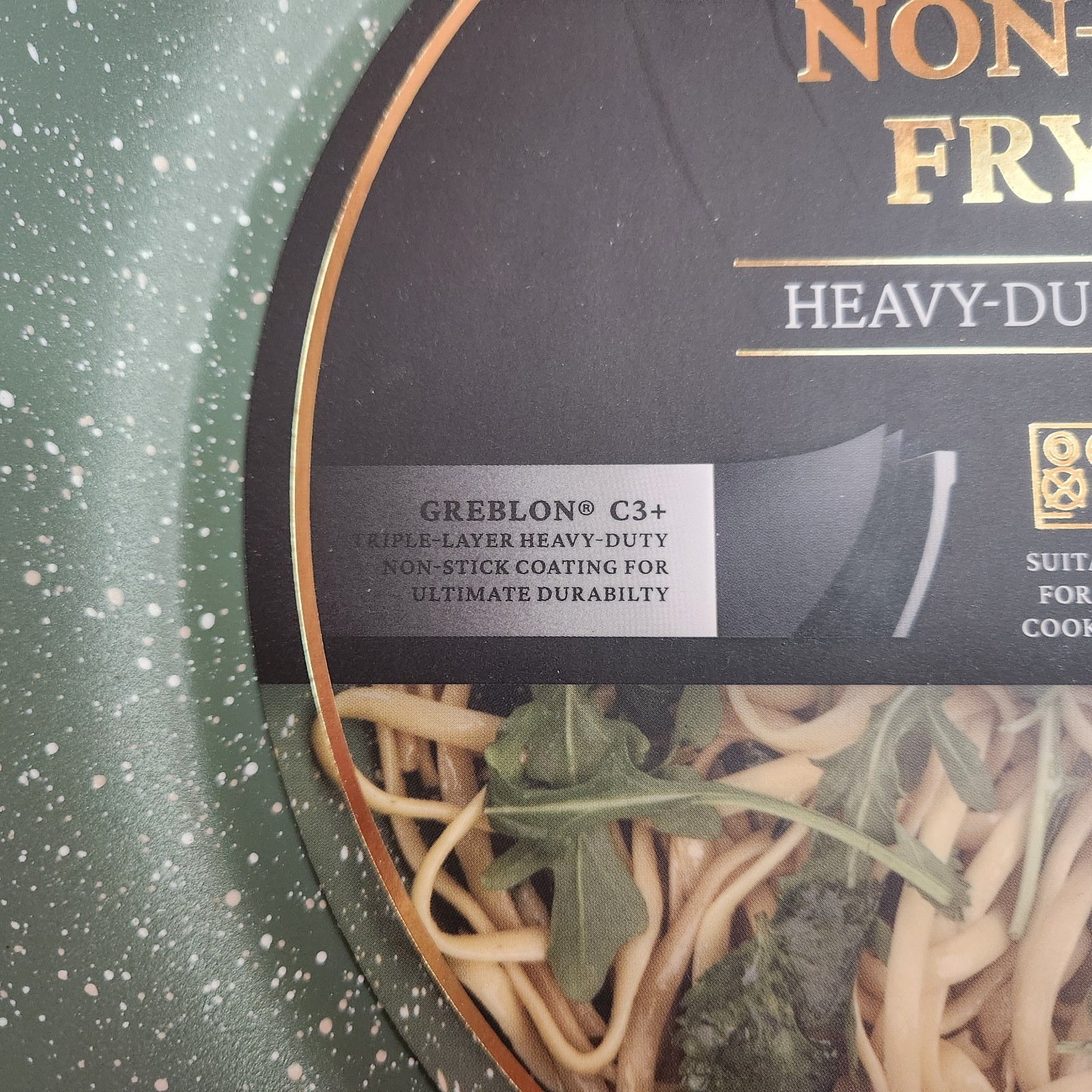 Thyme & Table 10 In Non-Stick Fry Pan Olive Heavy Duty Oven Safe New In Package