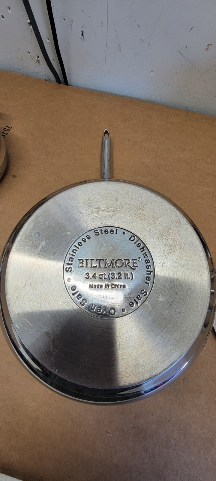 Biltmore 3 Pc Sauce Pans Pots Heavy Stainless Steel Oven Safe Steamer 3.4 2.3 QT