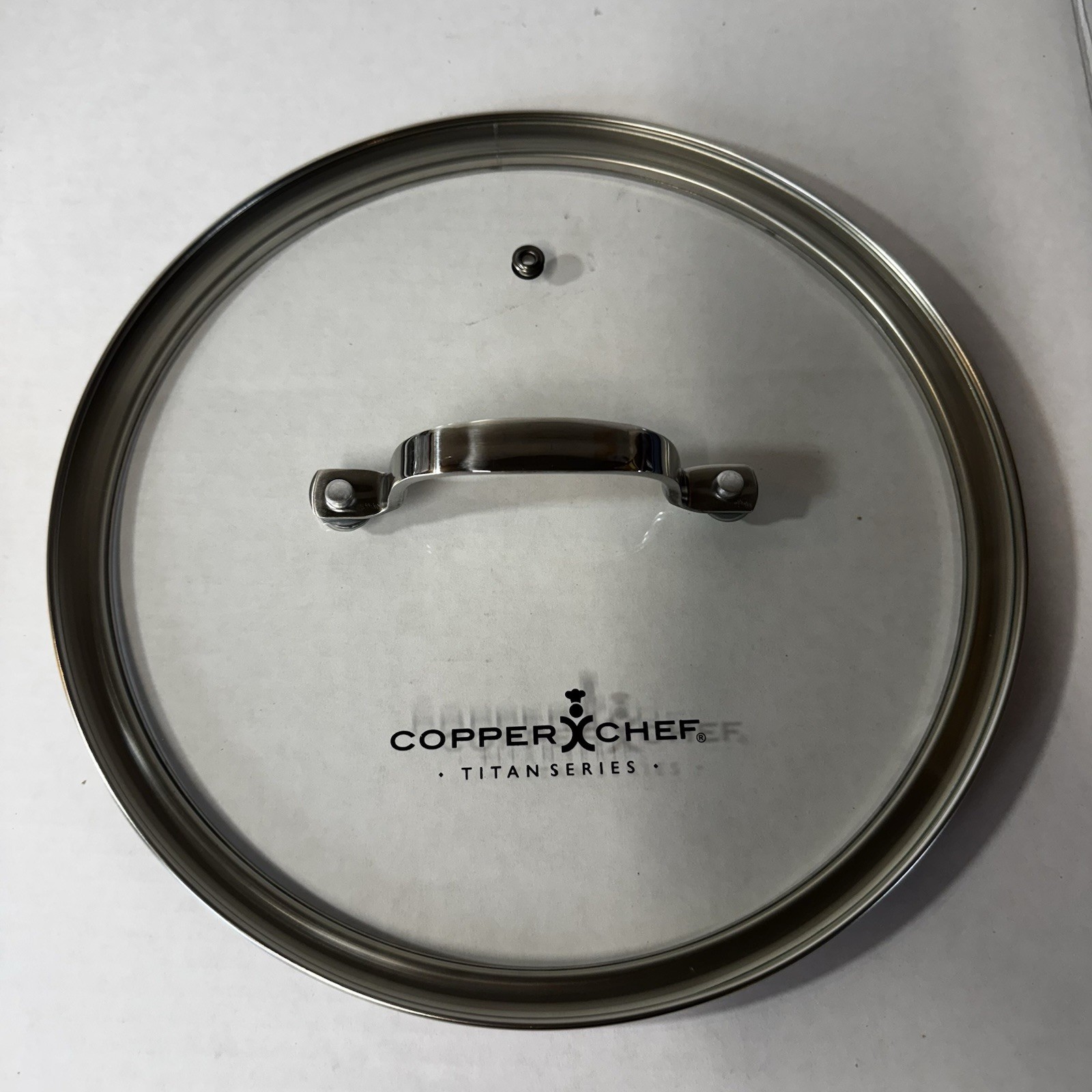 Copper Chef Titan Series 5 Pc Cookware Set Fry Pan Deep Pan Lid Basket Knife EUC