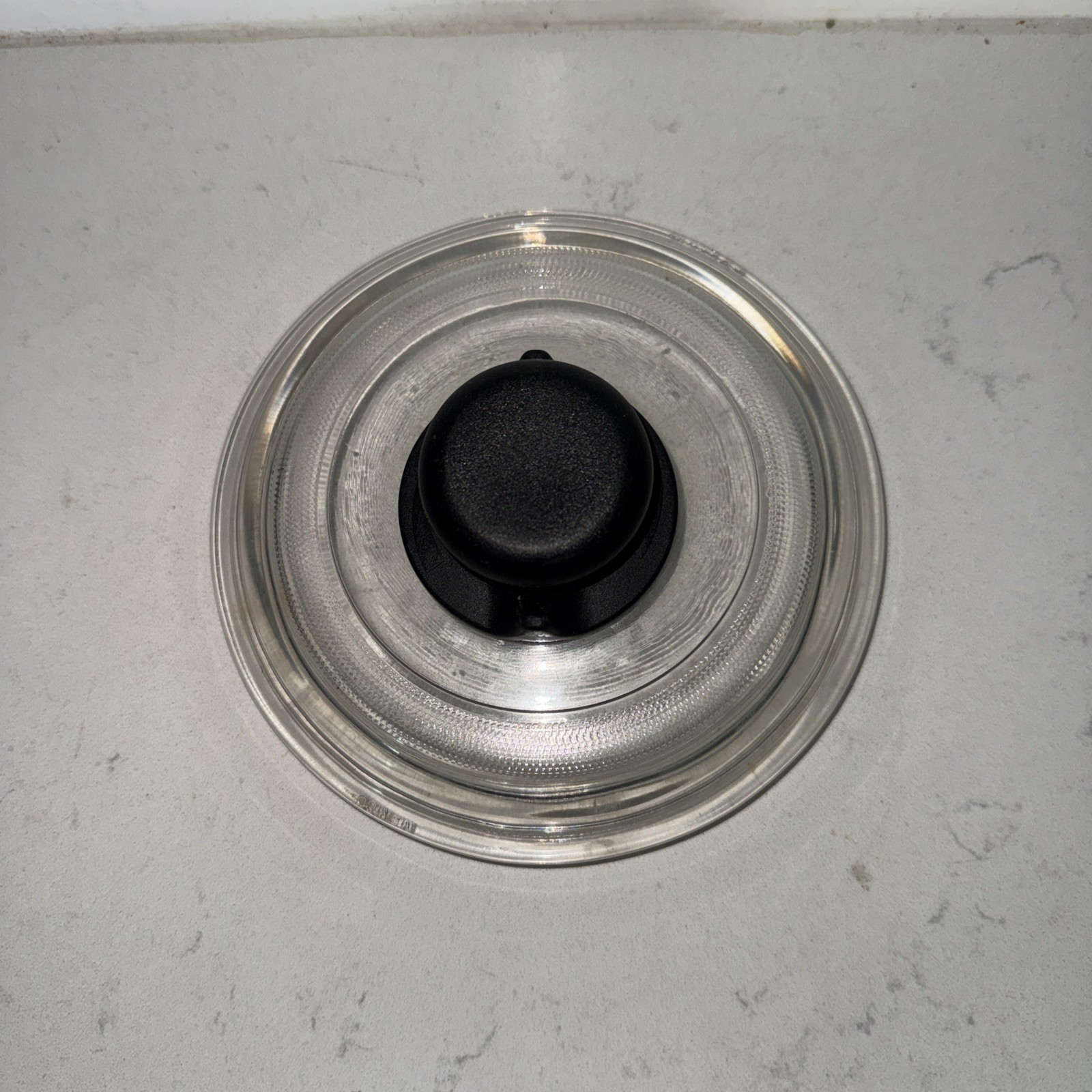 Vintage Glass Venting Replacement Lid 5 7/8” Internal Seal 6 5/8” Wide. Mexico