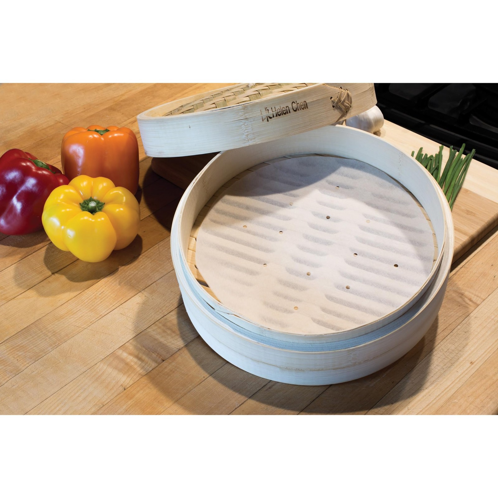 Helen’s Asian Kitchen Steamer Parchment Liners, For Bamboo or Metal Steamers and