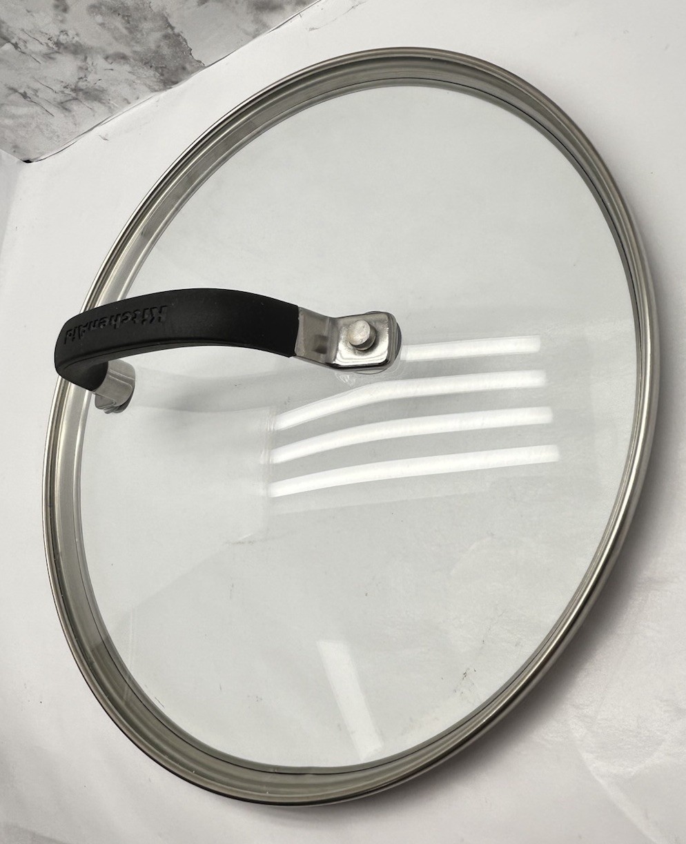 KitchenAid Replacement Oven Safe Glass Lid for Pot W/ Silicone Coated Handle