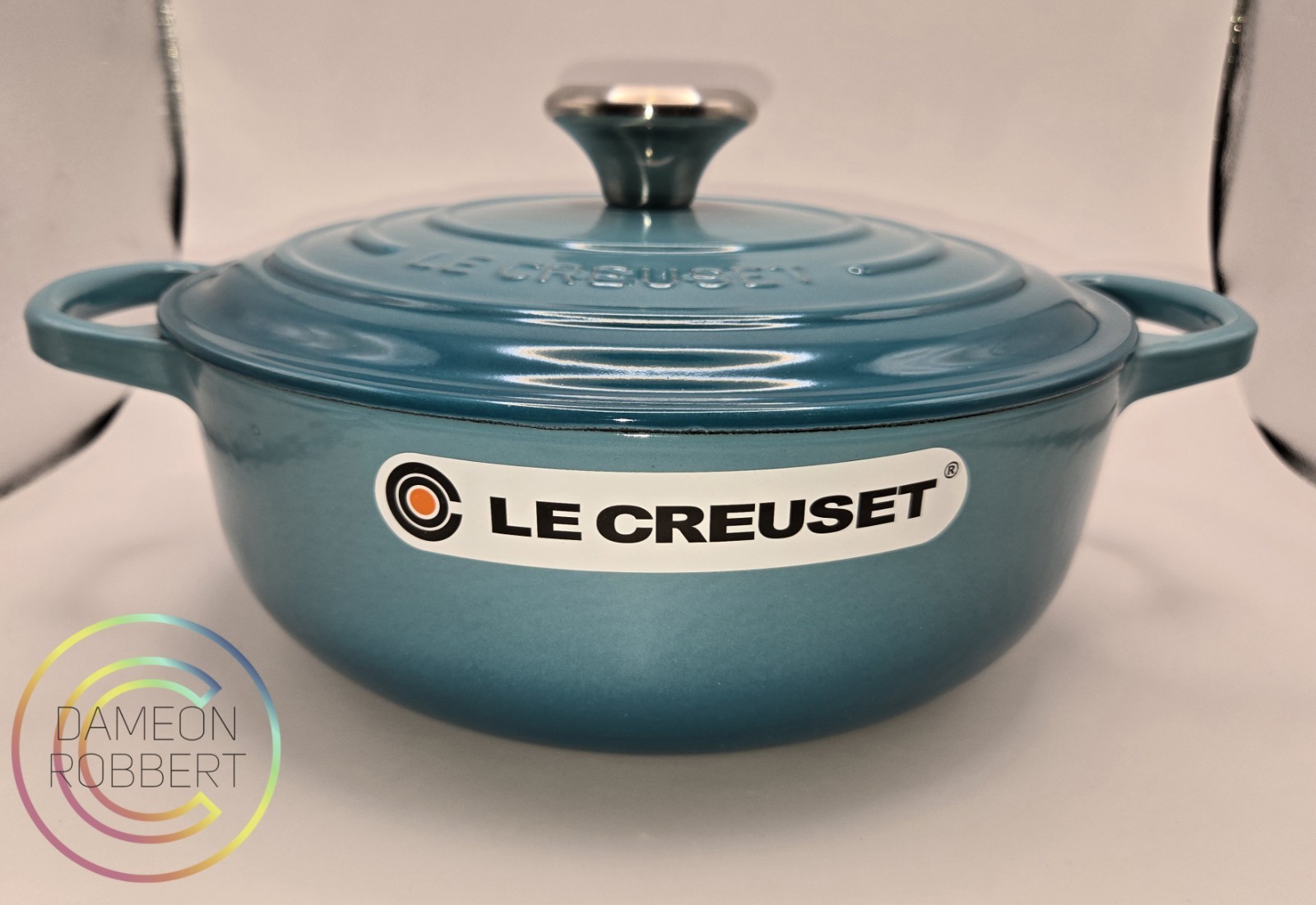 Le Creuset #24 3.5-qt ECI Signature Sauteuse 🌊Retired Color Caribbean🌊NIB