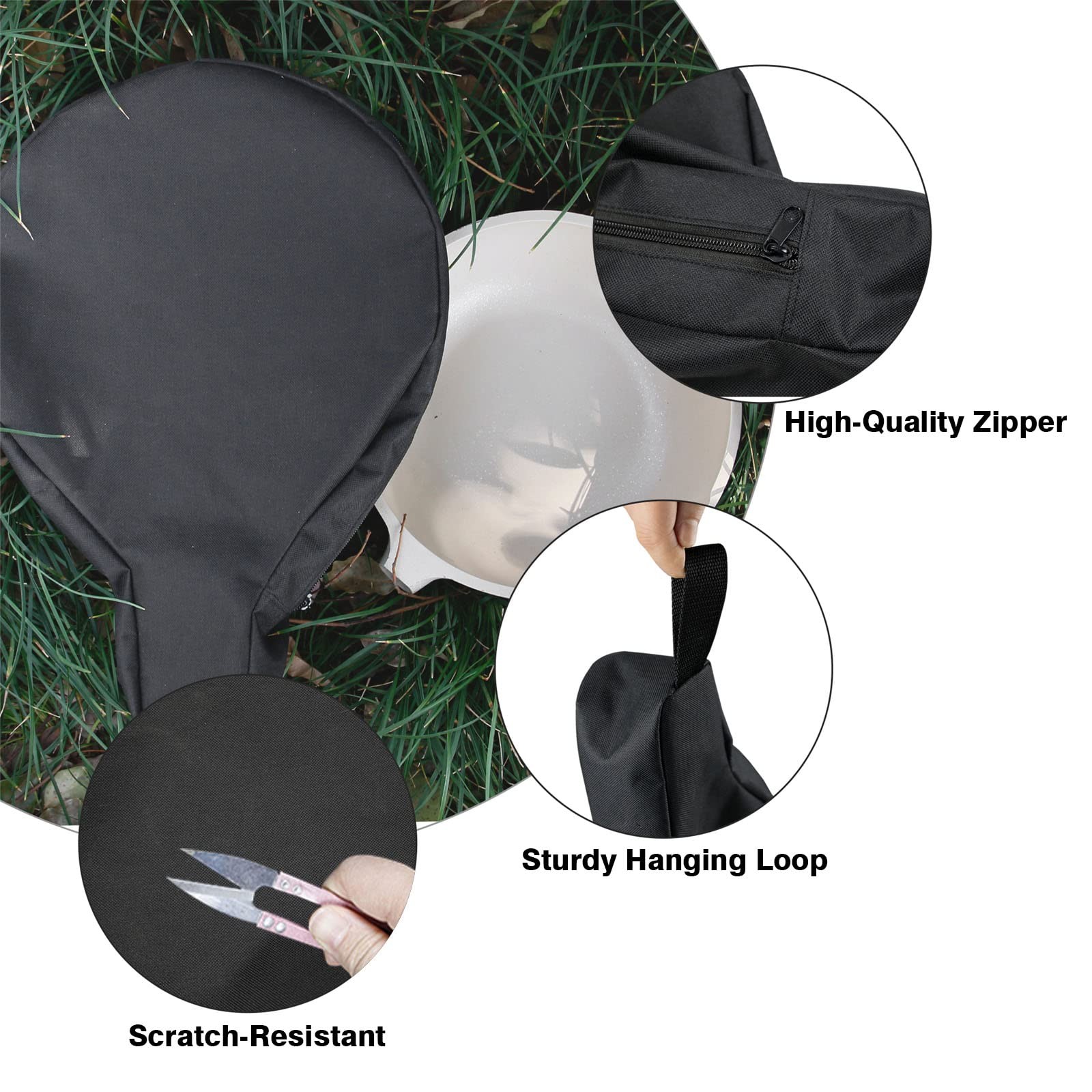 Cast Iron Camping Skillet Bag For 8/10/12in Skillets Durable Skillet Pan Storage
