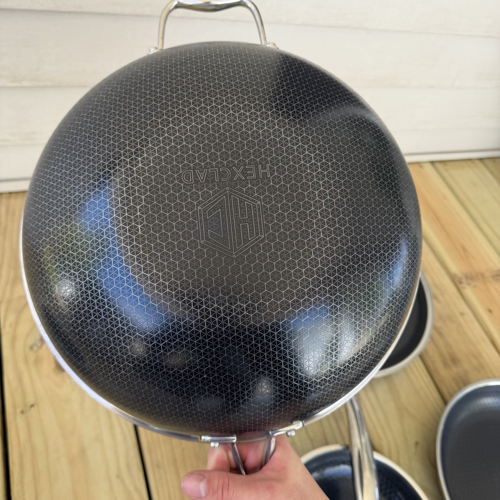 Hexclad Hybrid Cookware 6 Piece Set Preowned Great Condition