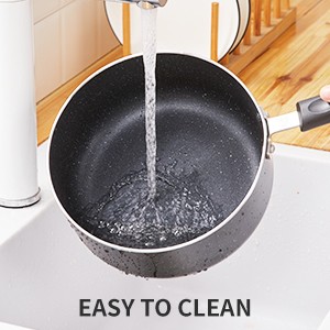Nonstick Saucepan Set with Lid, Non Stick 1Qt & 2Qt Sauce Pan Set with Glass Lid