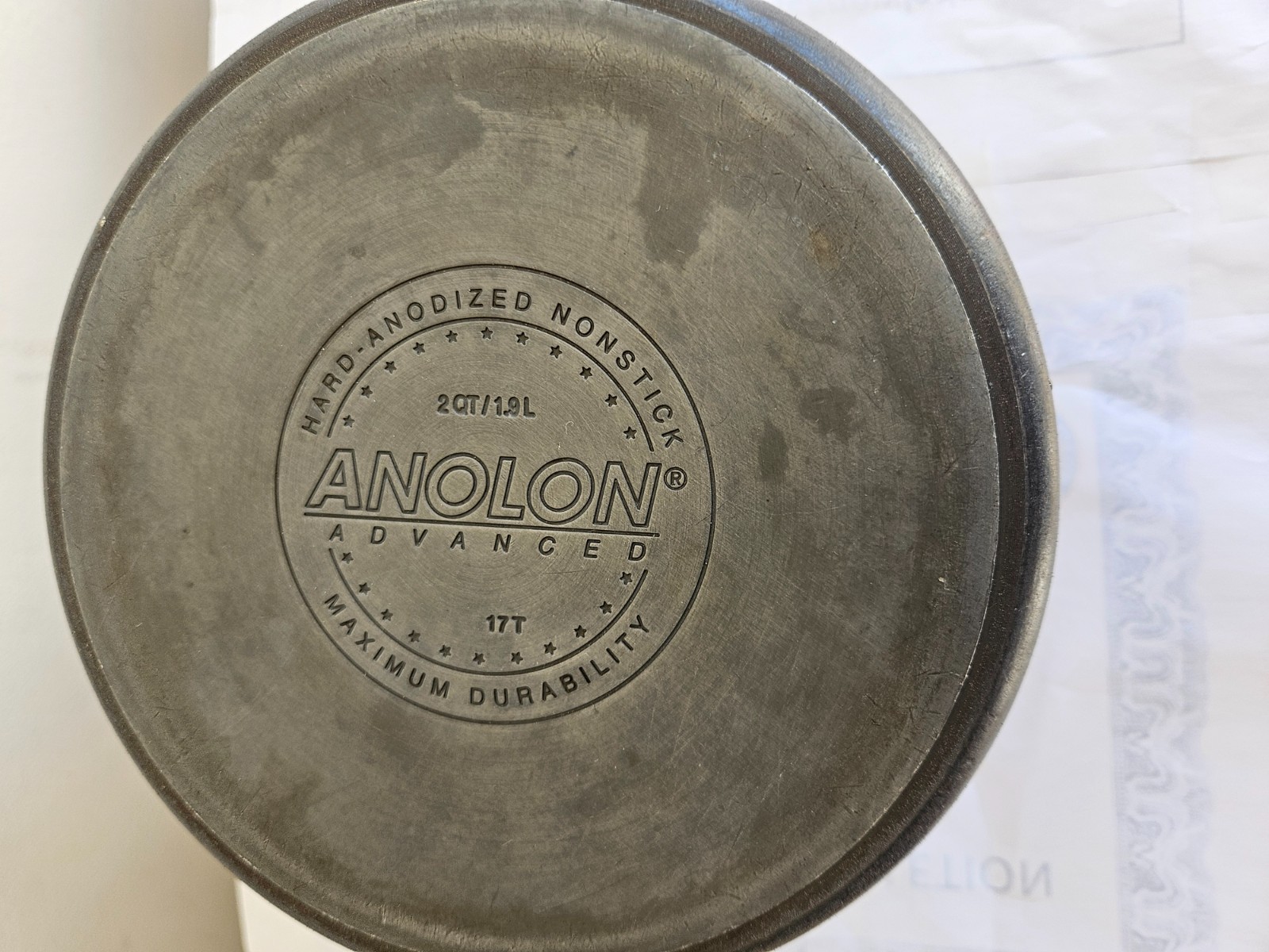 ANOLON 2QT/1.9L 17T ADVANCED HARD ANODIZED NONSTICK MAXIMUM DURABILITY POT 6.25″