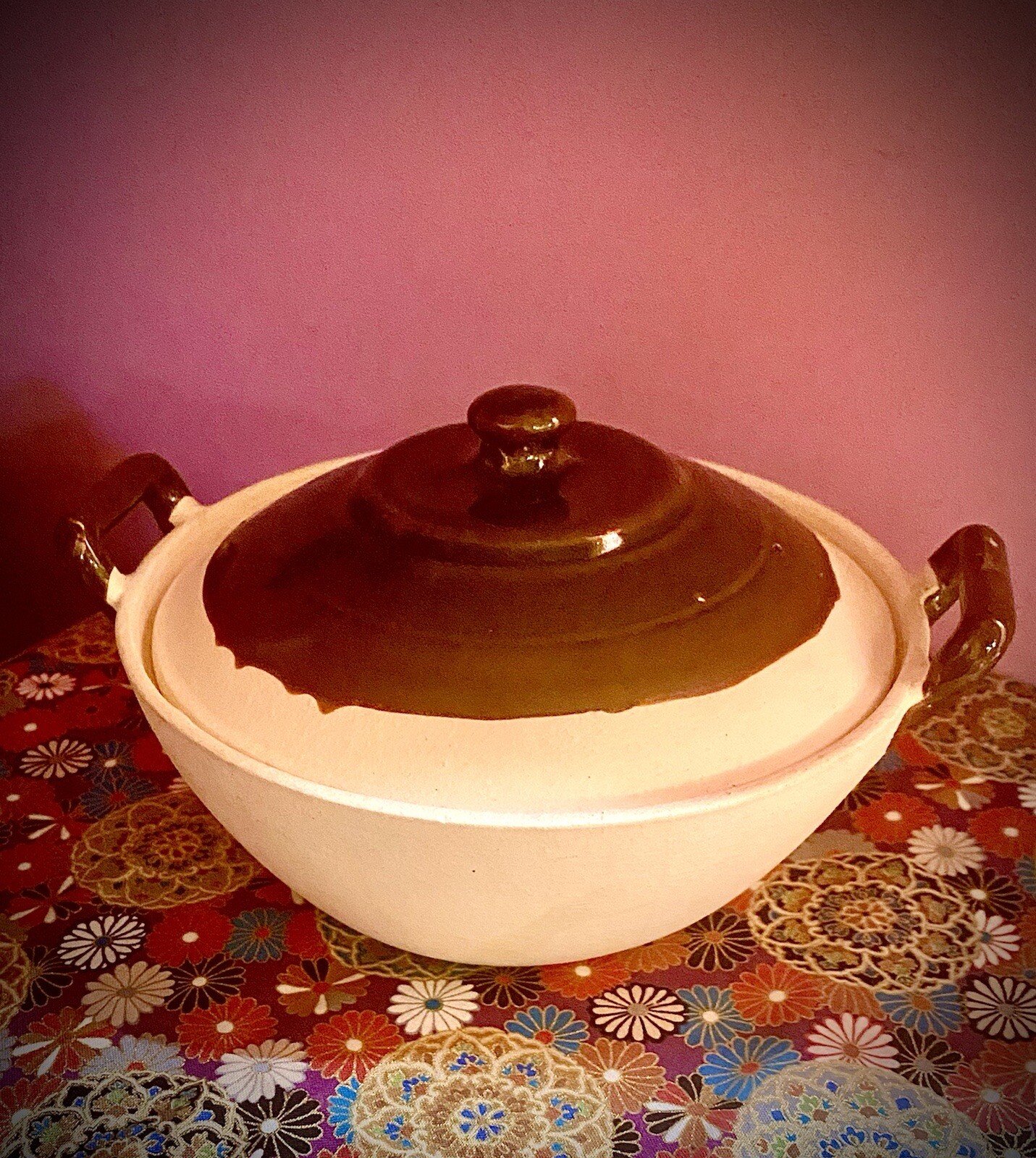 Size M DONABE IGA Earthenware Pot 7 1/2” Made in JAPAN SERVES 2-3