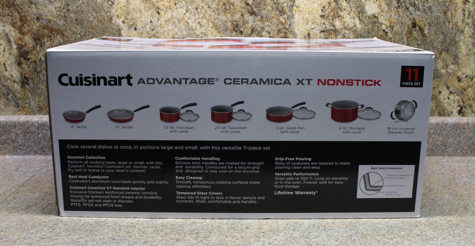 Cuisinart 54C-11R Advantage Ceramica XT Nonstick 11pc Set