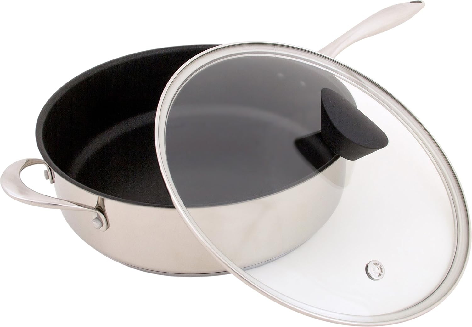Ozeri Stainless Steel Sauce Pan 5L (5.3 Quart) with Non-Stick [Free Shipping]