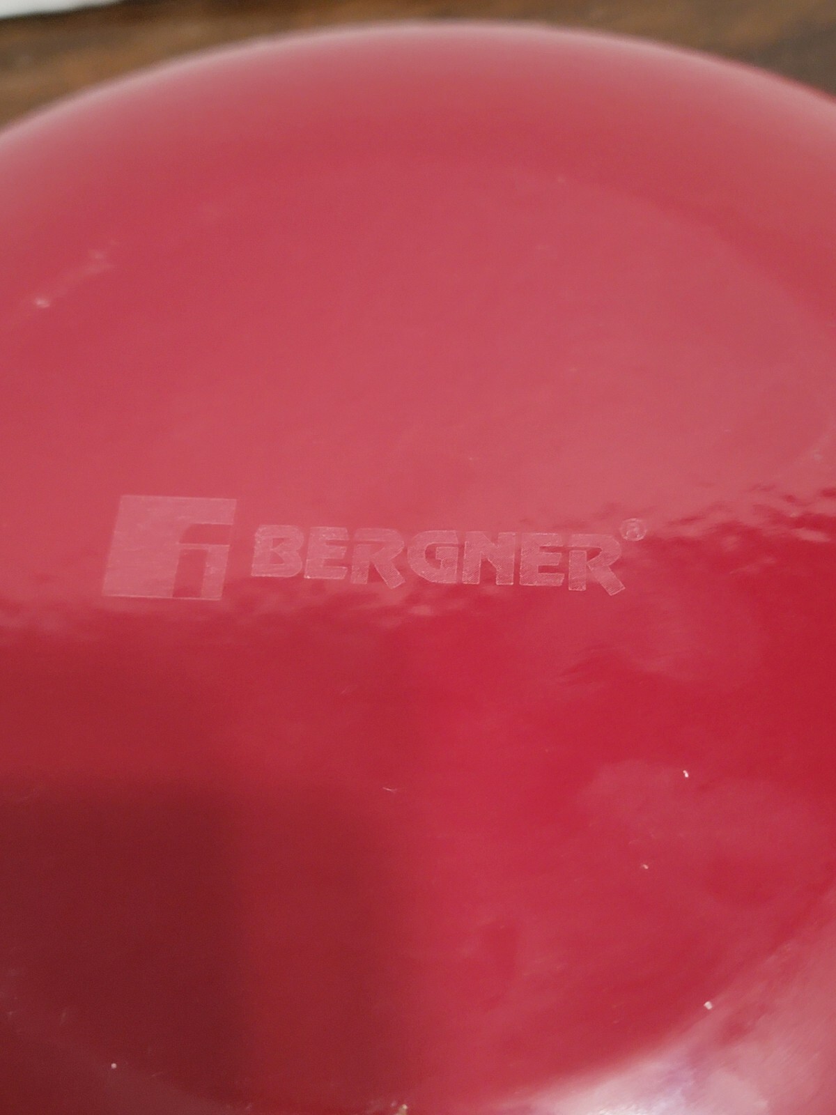 Bergner Cast Iron Enamel Wok Cookware Fire Red Orange Ombre 12 Inches