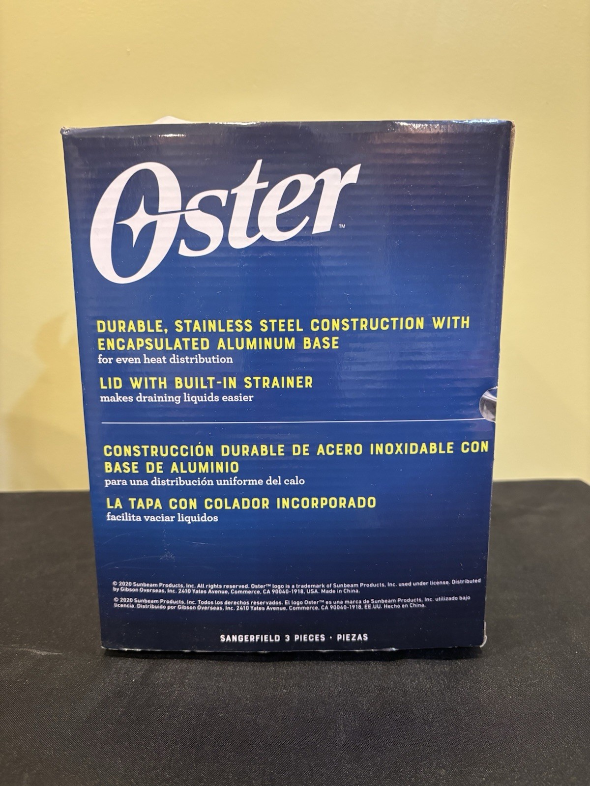5 Quart Stainless Steel Pasta Pot w Strainer Lid & Steamer Basket 3pc NEW Oster