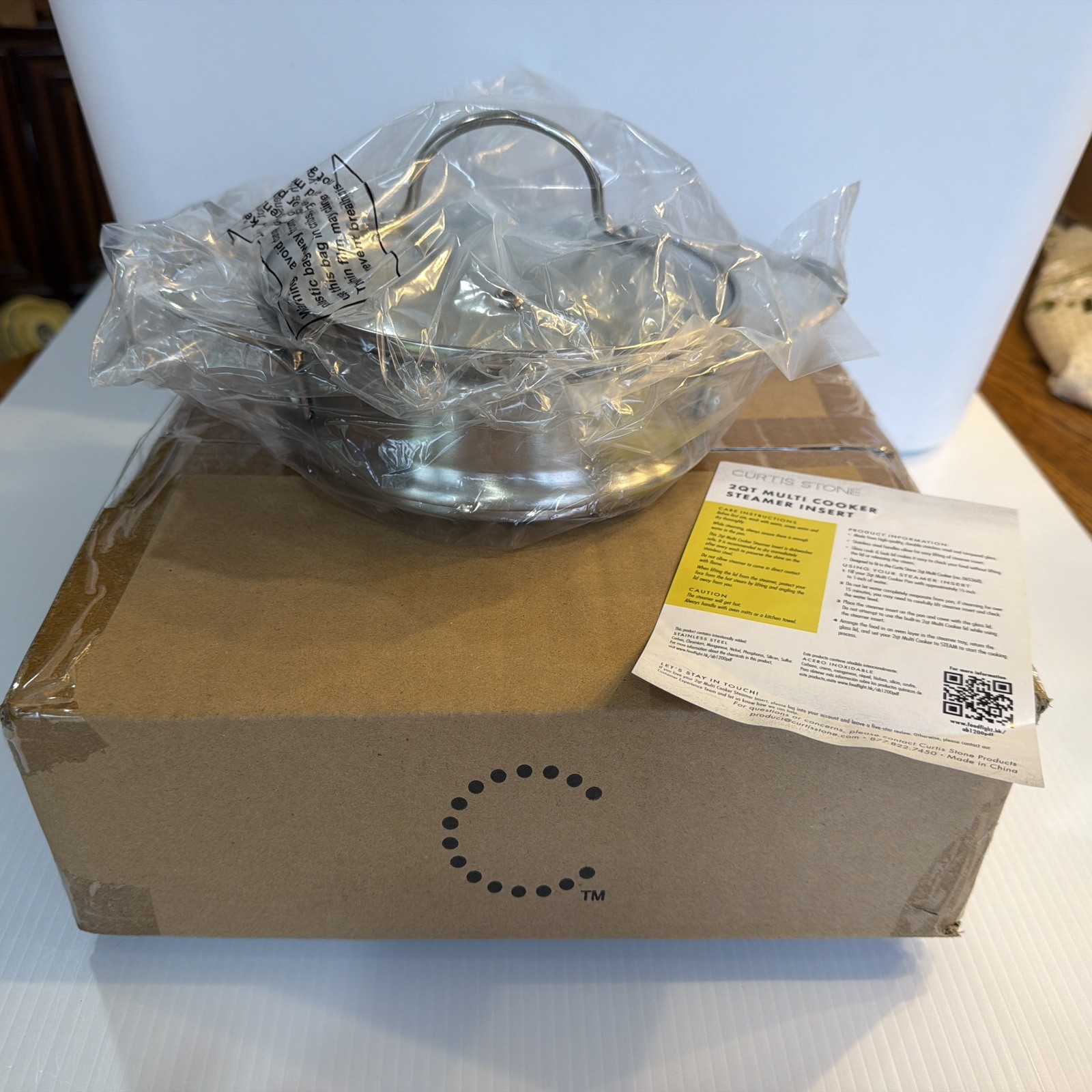 #Curtis Stone Mini Multi-Cooker Steamer Insert W/lid NEW