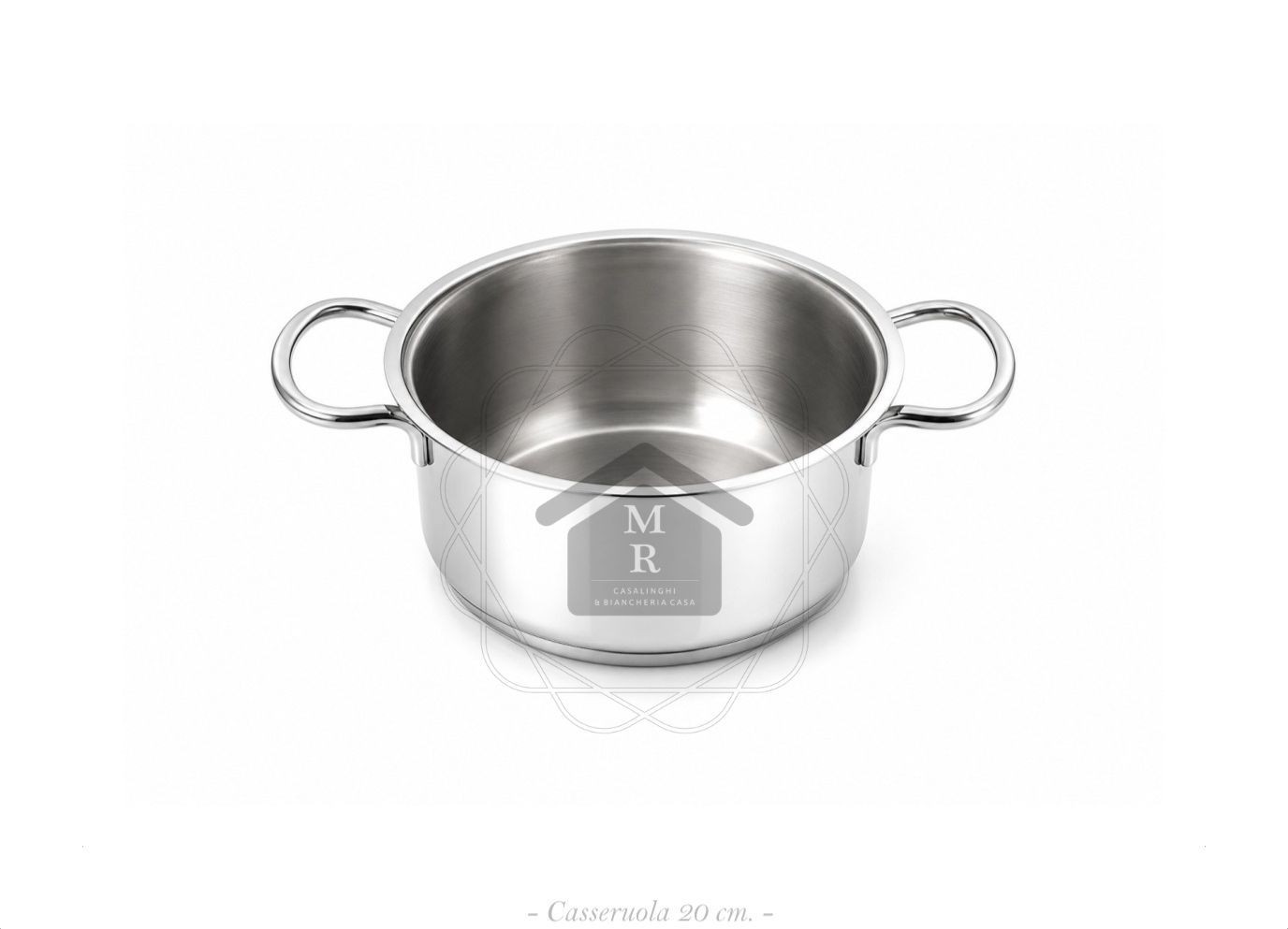 18/10 Stainless Steel Casserole Inoxtherm – Induction Bottom – Workshops Prandelli