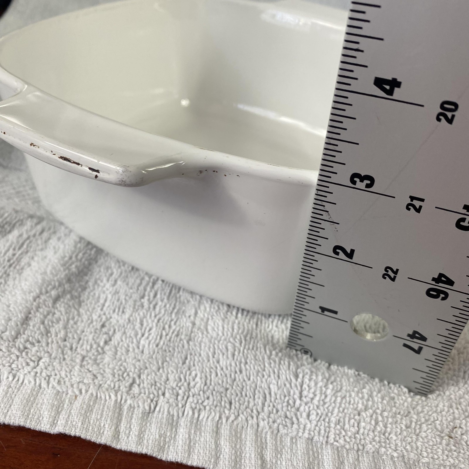 Vintage CorningWare Cornflower Blue Casserole Dish 1.5 Qt A-1 1/2-B White USA