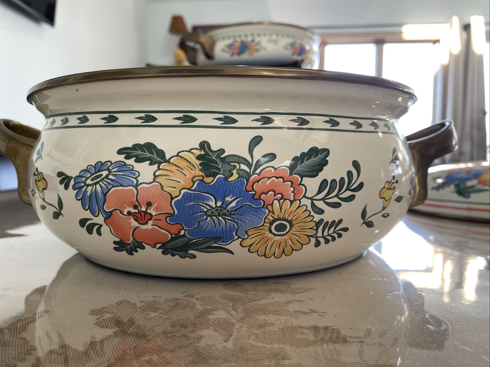 M. Kamenstein Vienna 5Pc Buffet Serving Cookware Set Enamel Steel NEW IN BOX!