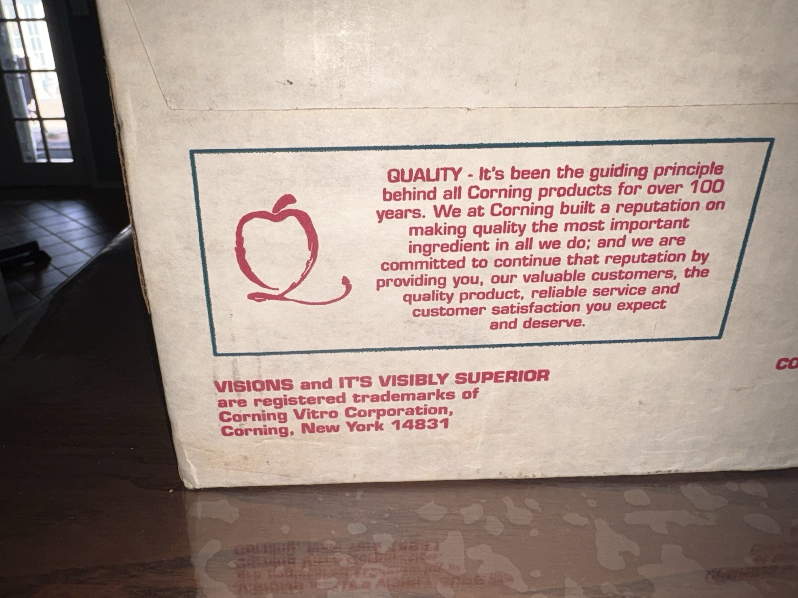 VTG 90s Corningware Cranberry Tinted Visions Cookware 5 Piece New Open Box