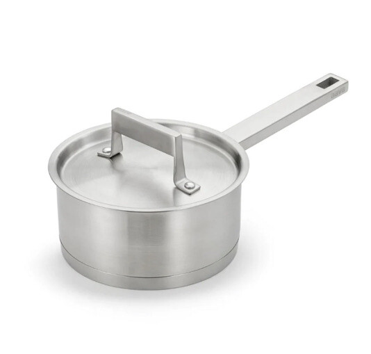 Aava Elements Stainless Steel Saucepan With Lid NEW In Box MSRP $650