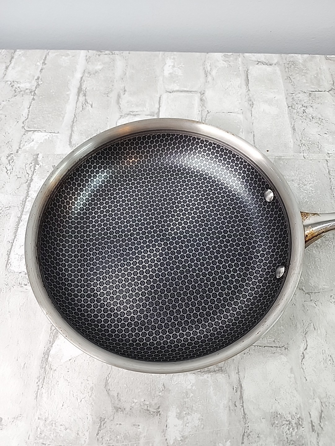 Oster Modessa 9.5″ Nonstick Stainless Steel Frying Pan Silver