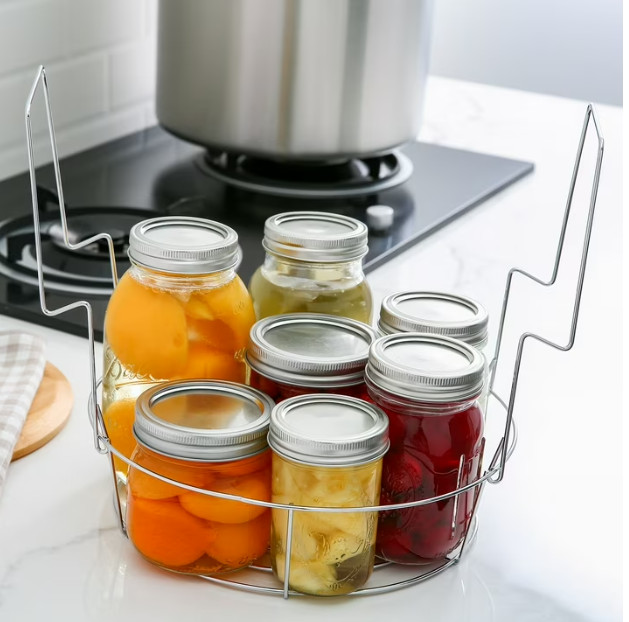 21.5 Quart Stainless Steel Canning Pot with Rack for Home Preserving