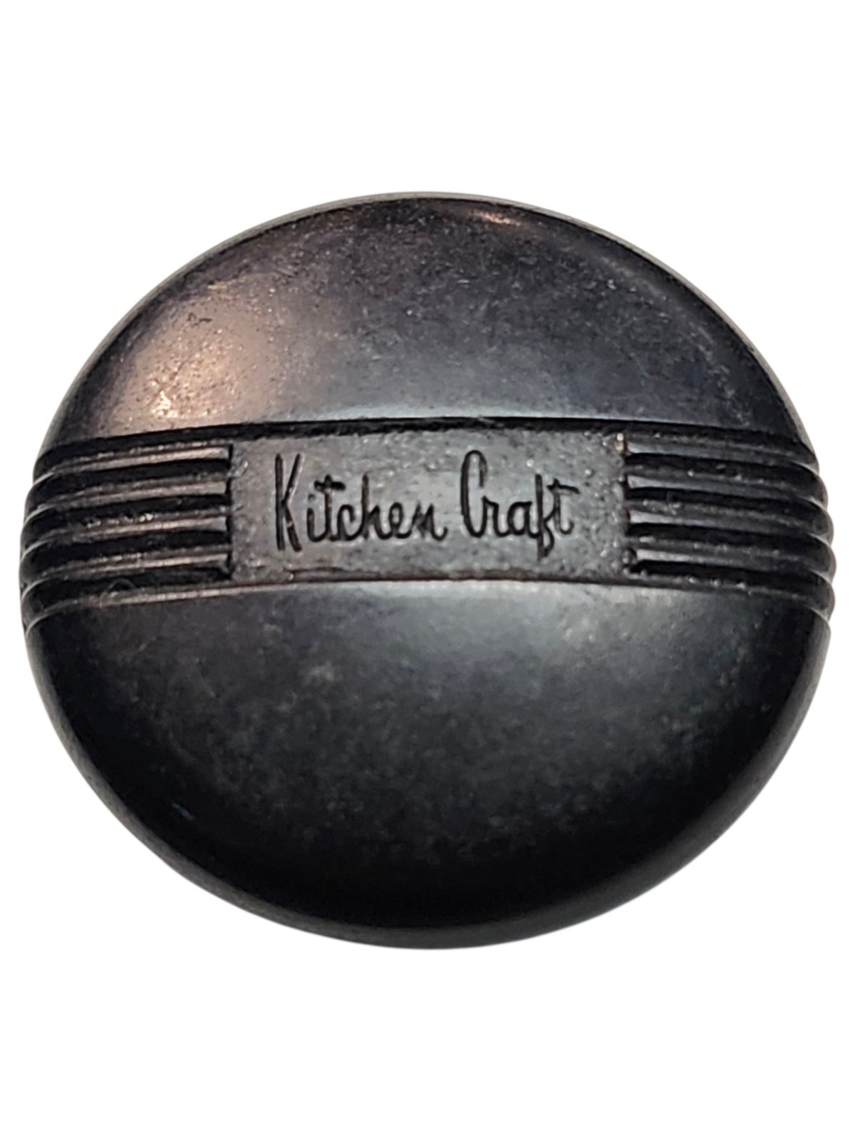 Vintage MCM Kitchen Craft Cookware Lid Knob replacement part Black Free Shipping