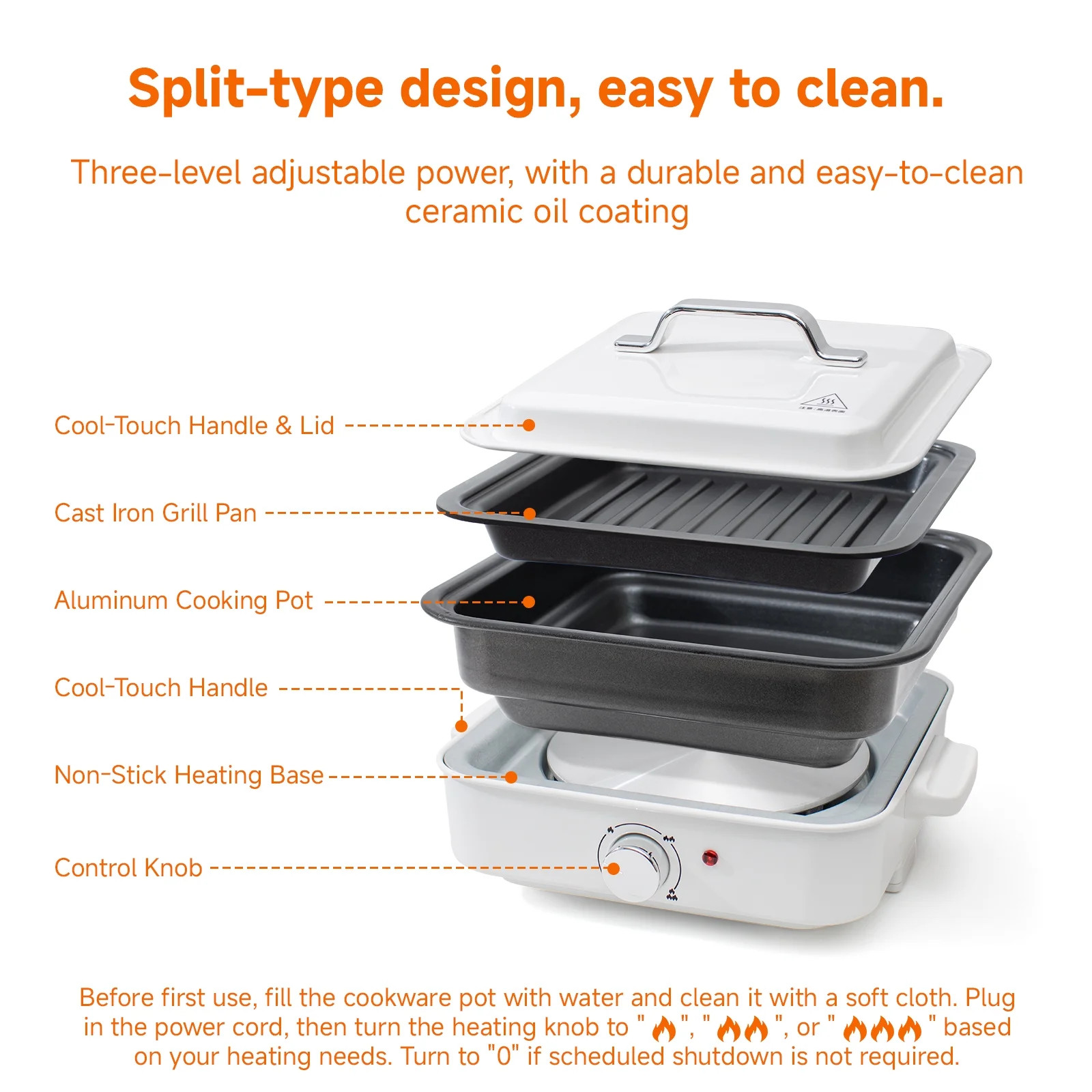 Compact Portable Ramen Maker for Dorm, Office and Daily Home Use