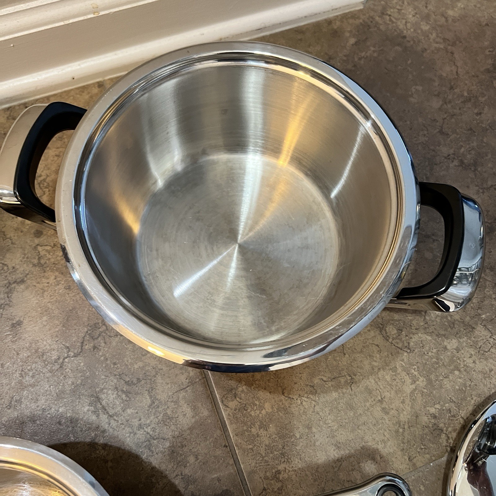 7 Piece Set Nutri Stahl Rainbow stainless Cookware Saucepan Stock Pots W/lids
