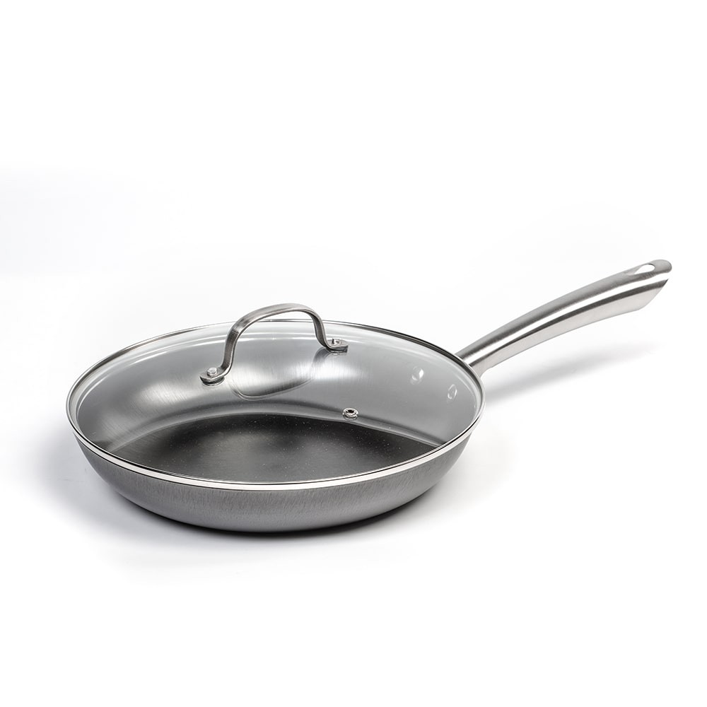 Lehman’s Cast Iron Skillet – Nitrogen Hardened, Pre-Seasoned, Glass Lid