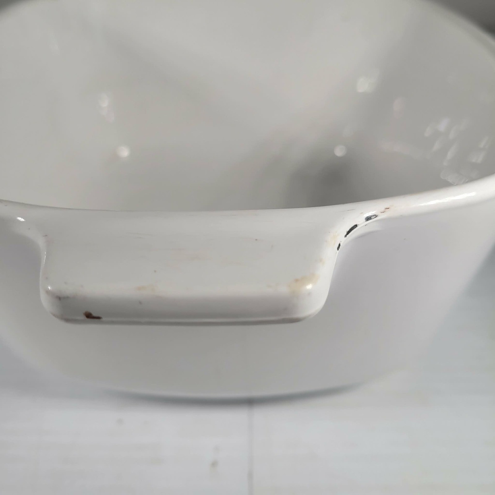 NO LID Corning Ware Blue Cornflower Casserole Dish 1.75 QT P-1 3/4-B White Vth