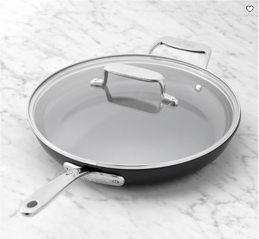 All-Clad NS Pro Ceramic Nonstick Fry Pan with Lid
