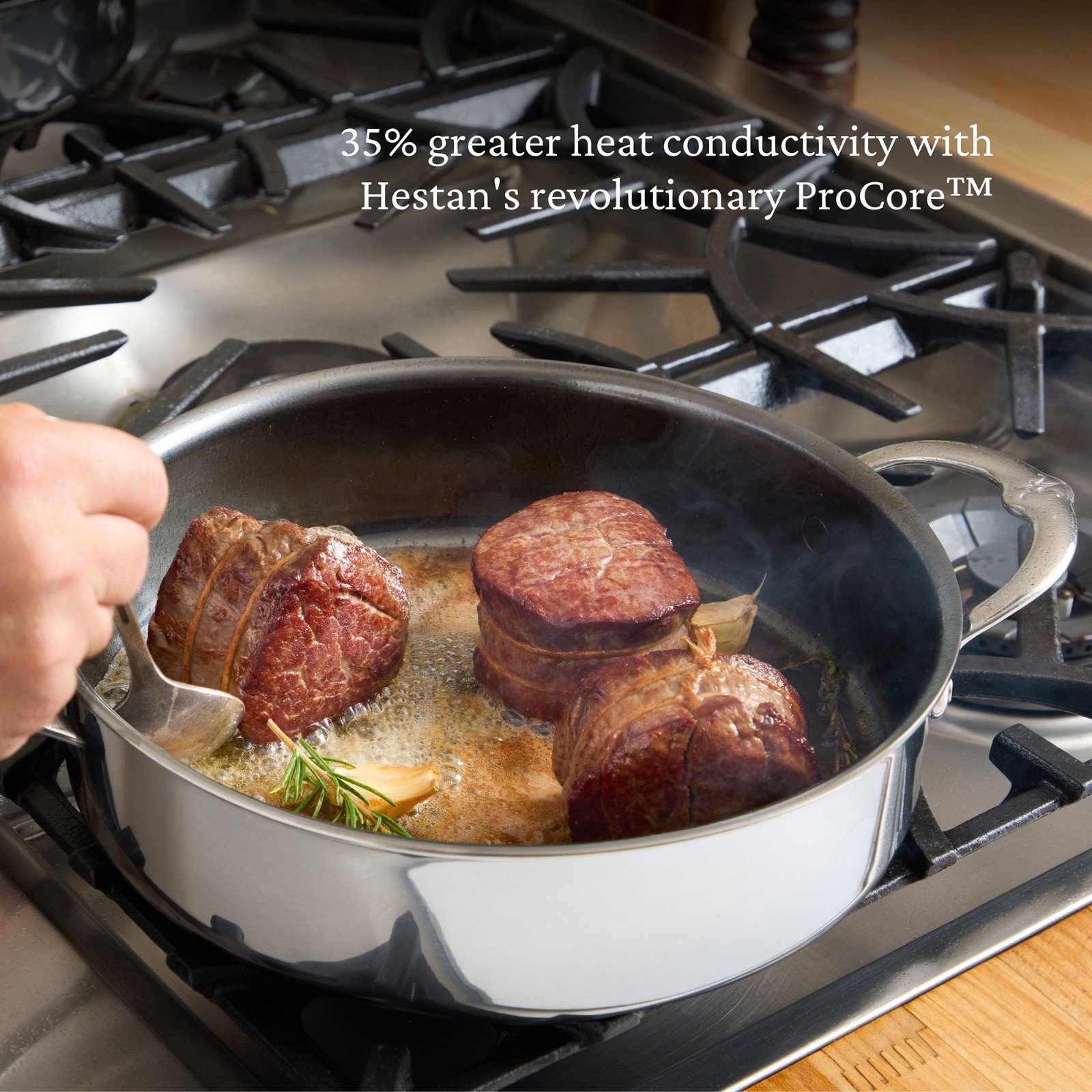 Hestan NanoBond® Titanium Stainless-Steel Rondeau, 9-Qt, Shipped from U.S