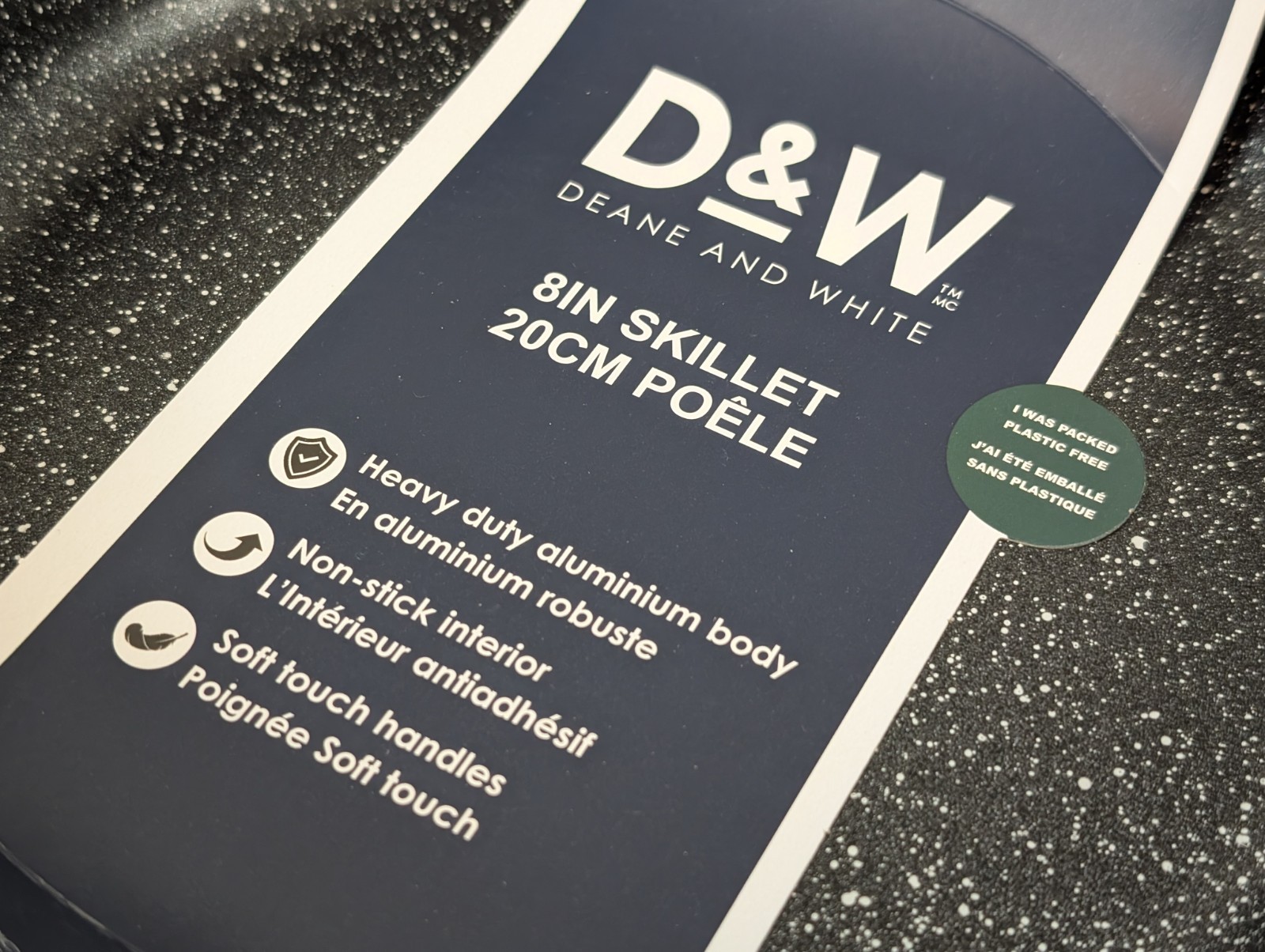 D&W Frying Pan 8 Inch Nonstick FRY Skillet Black Deane & White Premium Cookware