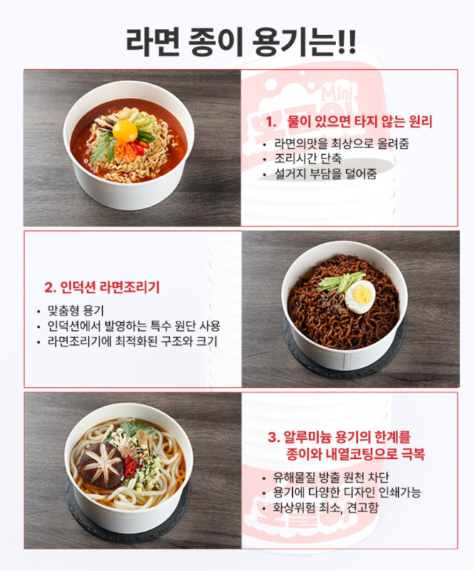 [50/100pcs] EZ Cook Boggle Mini Paper Bowl Induction Ramen Cooker IH5600 CAN7000