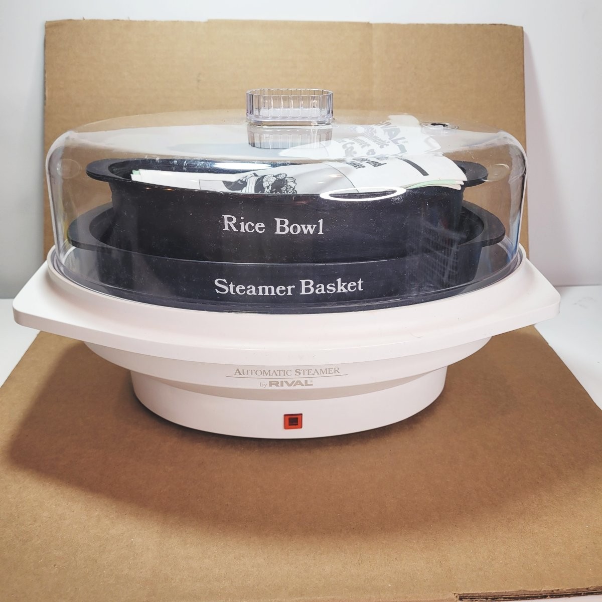 Vintage Rival Automatic Steamer Rice Cooker Model 4450 Vegetable Food Fish WORKS